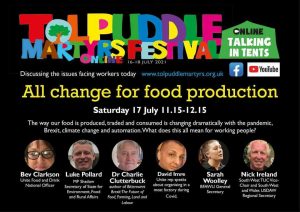 panel of speakers at Tolpuddle Festival