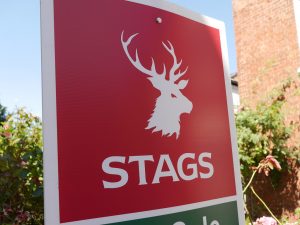 Stags estate agent sign