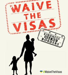 Waive the visas campaign image