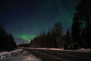 snowy road, Finland