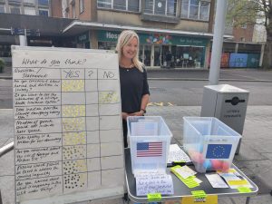 Democracy meter in Exeter city centre
